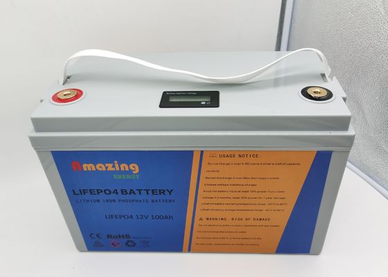 Solar-Lifepo4 Lithium Ion Solar Battery 0.5C 50A 12.8v 100Ah Batterie-1280WH