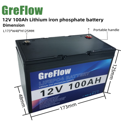 Batterie Soem-Lithium-Lifepo4 12v 100ah mit Smart Bms IP65