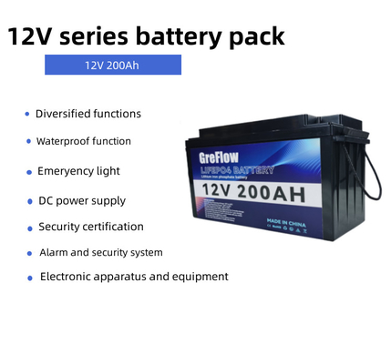 Tiefkreislauf 12v 200ah Lithium-Ionen-Batterie 12v Lithium-Ionen-Batterie Ersetzen Sie Bleinsäure