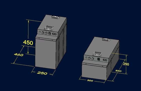 Elektrische Fahrzeugbatterie Lithium 48v 100ah 150ah 200ah Eingebettet in BMS